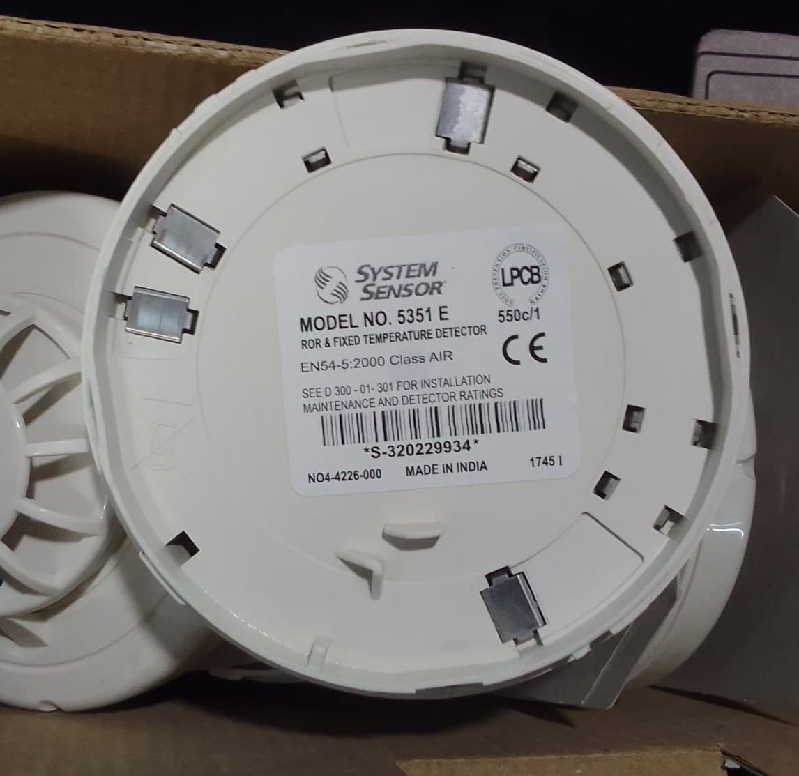 Fixed Temperature Detector 5351E (LPCB)